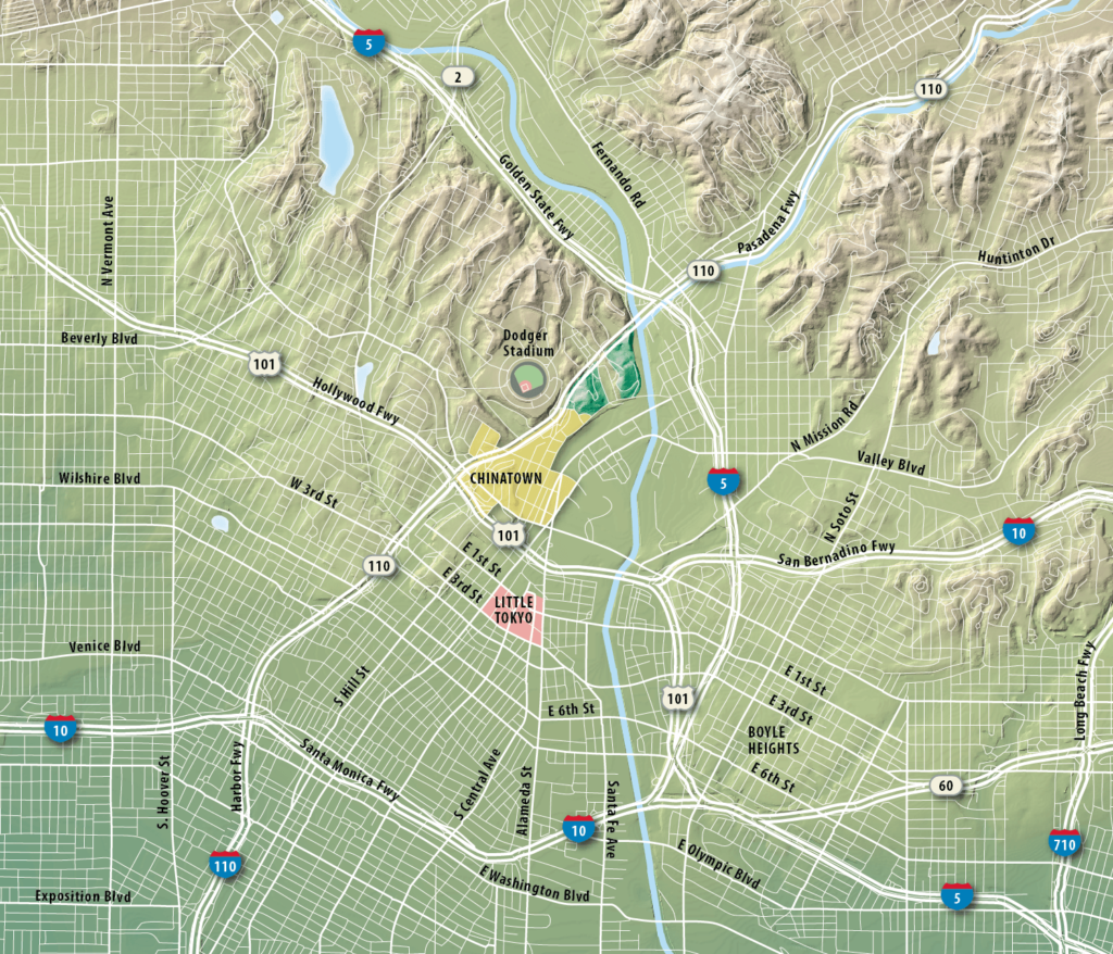 Visitor map for Los Angeles