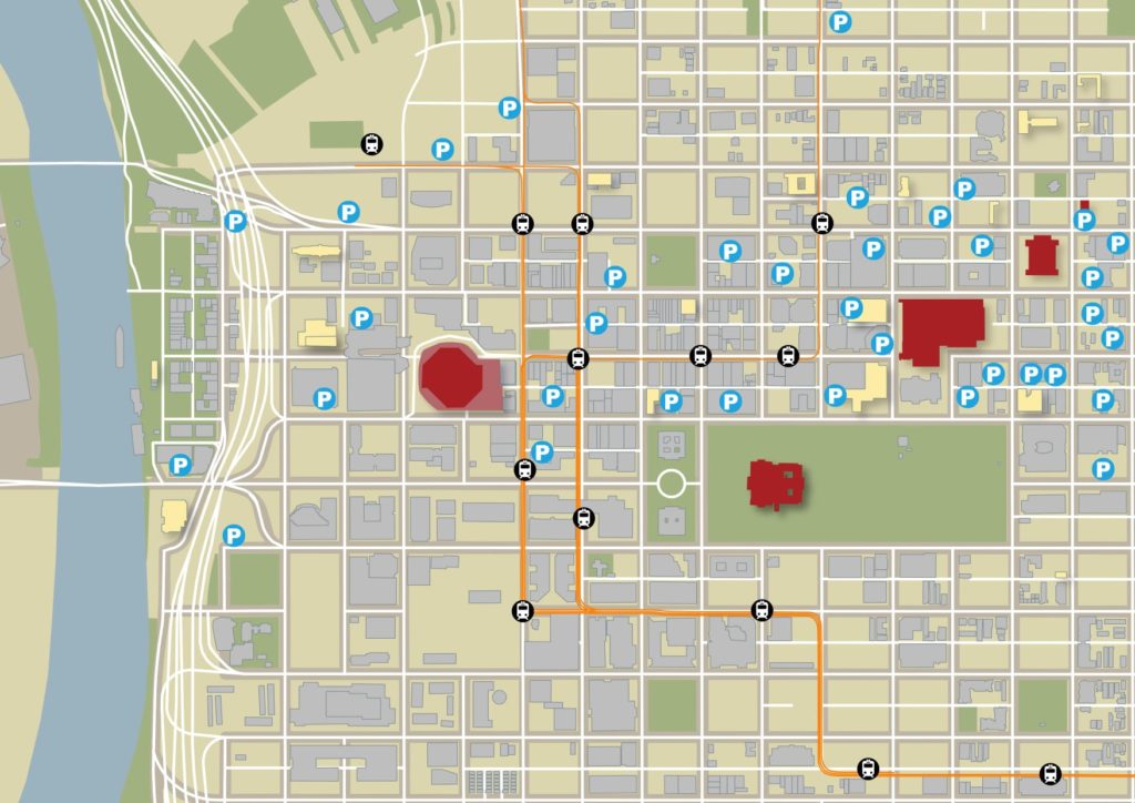 Downtown Sacramento--Parking Map