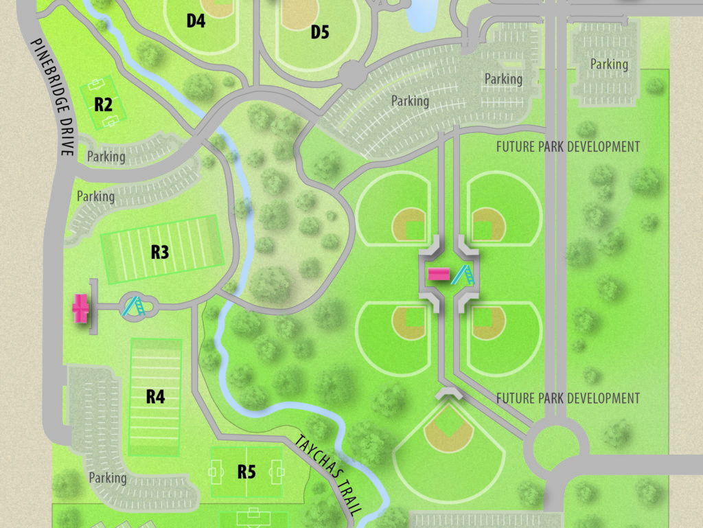 Map of Bacchus Park in Frisco, TX