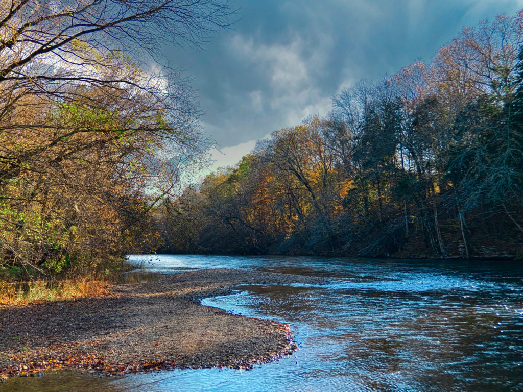 Elk River on a stormy afternoon.